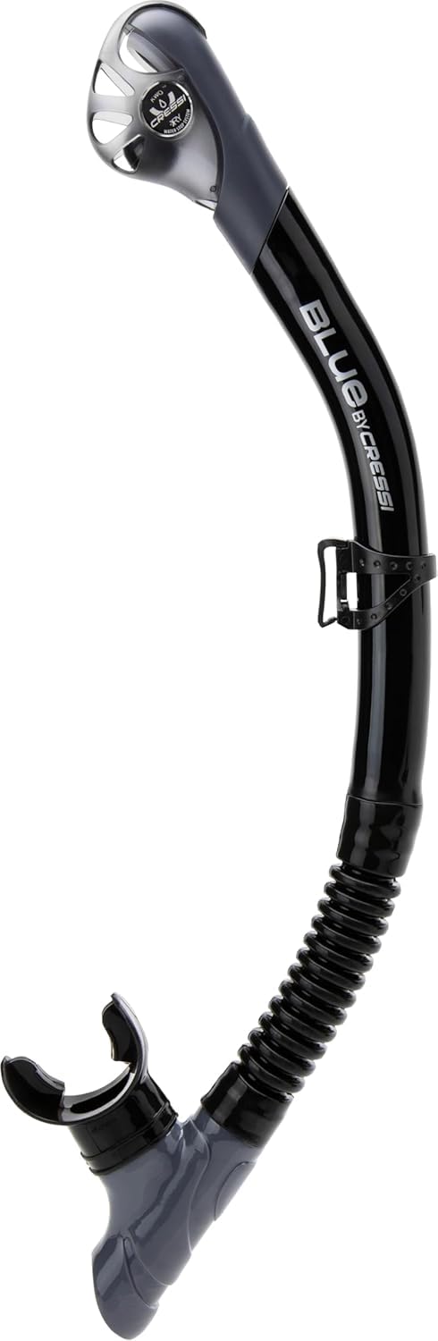 CRESSI Musa+ Scilla Combo Black - Adult Combo Set Musa Snorkeling Mask and Scilla Snorkel, Black, One Size