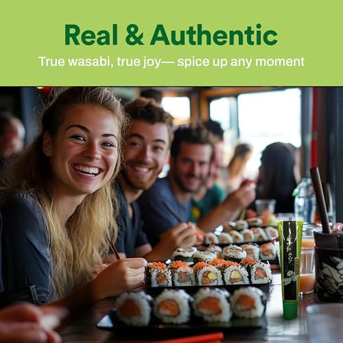 Wasabi-O Real Wasabi Paste - Authentic Japanese Wasabi Paste for Sushi & Dishes - Spicy, Fresh & Bold Flavour - Perfect for Sushi Rice, Japanese Snacks - All-Natural Ingredients, 3 x 43g