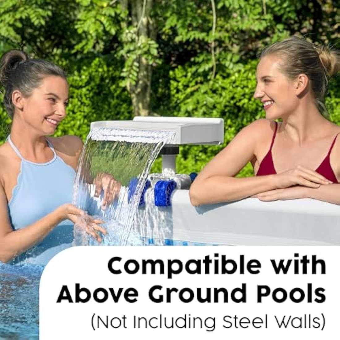 Bestway | Soothing LED Pool Waterfall for Above Ground Pools, 34.5cm x 249cm x 32cm