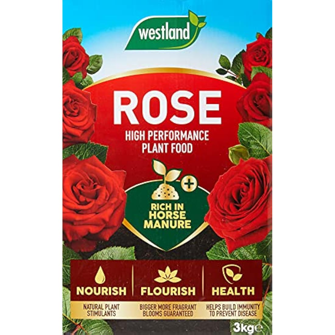 Westland Horse Manure and Plant Stimulant Enriched Rose Food, 3 kg