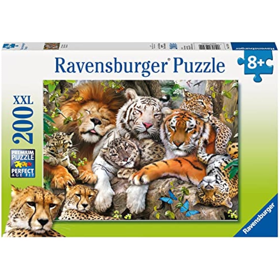 Ravensburger Big Cat Nap 200 Piece Jigsaw Puzzle With Extra Large Pieces For Kids Age 8 Years And Up