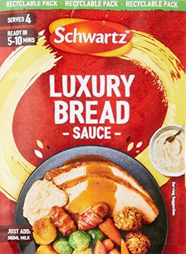 Schwartz Luxury Bread Sauce Mix 40 G | Pack of 10 | No Artificial Colours or Flavourings | No Added Preservatives or MSG | Suitable for Vegetarians