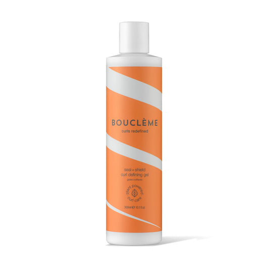 Boucl?me Seal + Shield Curl Defining Gel - Strong Hold Gel to Protect Against Humidity - 95.69% Naturally Derived Ingredients and Vegan - 300ml, clear