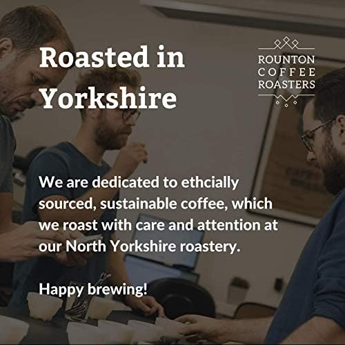 Rounton Coffee Roasters | Colombian Rich Roast 1kg | Strong Dark Roast Whole Beans | Roasted in Yorkshire | 100% Arabica | Speciality Coffee Bags | Columbian Coffee