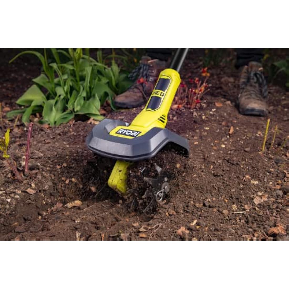 RYOBI RY18CVA-0 18V ONE+ Cordless Garden Cultivator (Bare Tool), Hyper Green