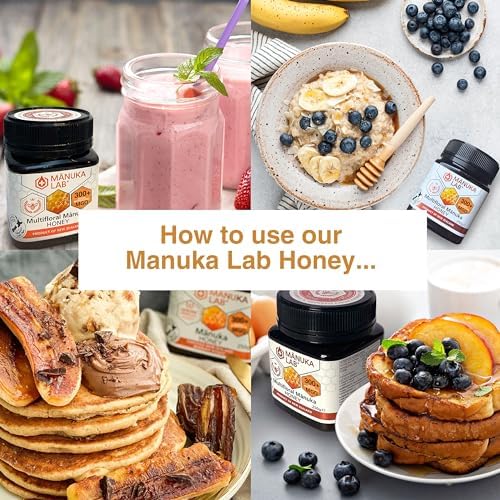 Manuka Lab Certified MGO 300+ Manuka Honey 500g - The Natural Way to Heal Your Wounds, Clear Your Skin and Boost Your Energy | Premium Quality Honey from New Zealand, Manuka Honey