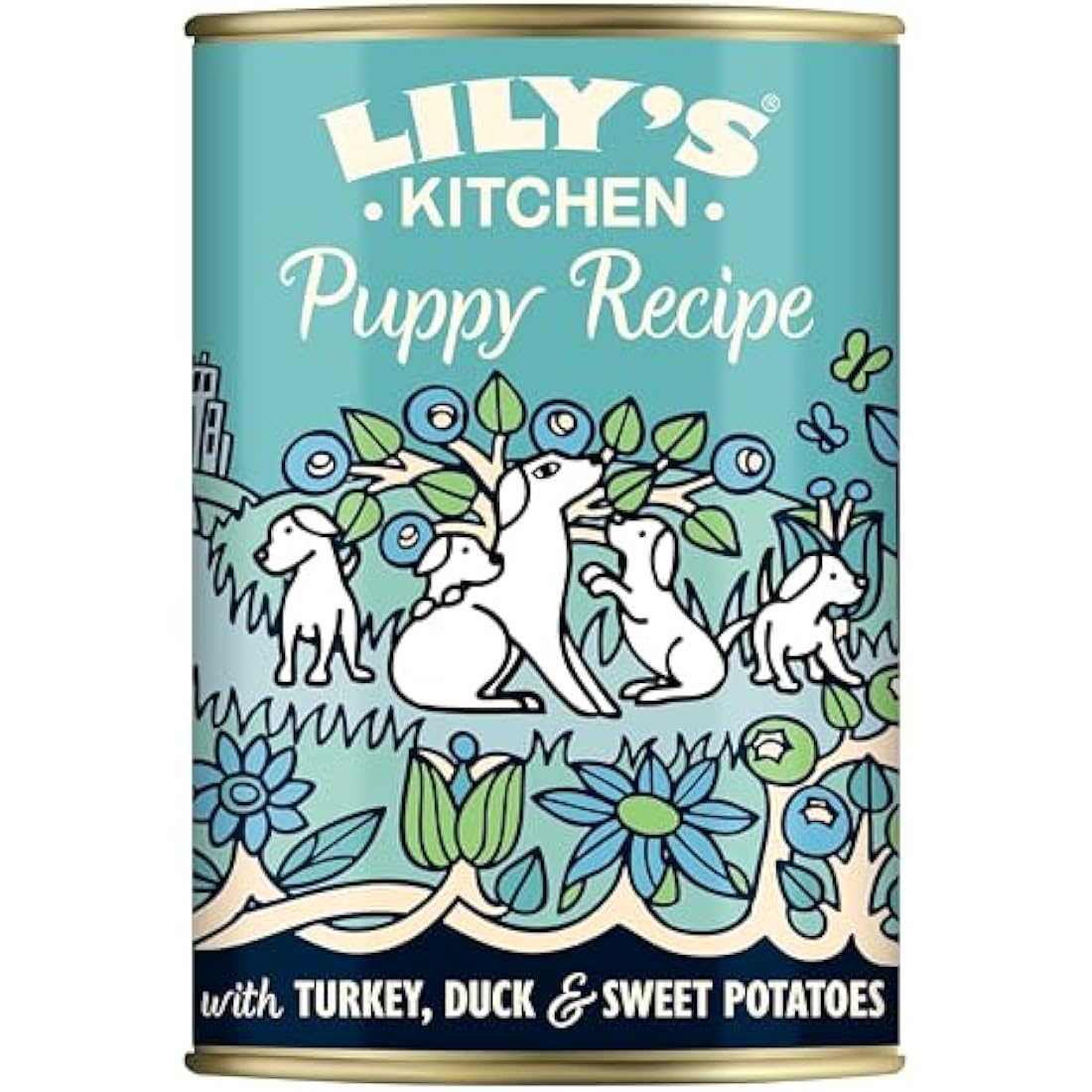 Lily's Kitchen Natural Puppy Dog Food Wet Tins - Puppy Recipe with Turkey - Complete Meal Recipes (6 Tins x 400g)