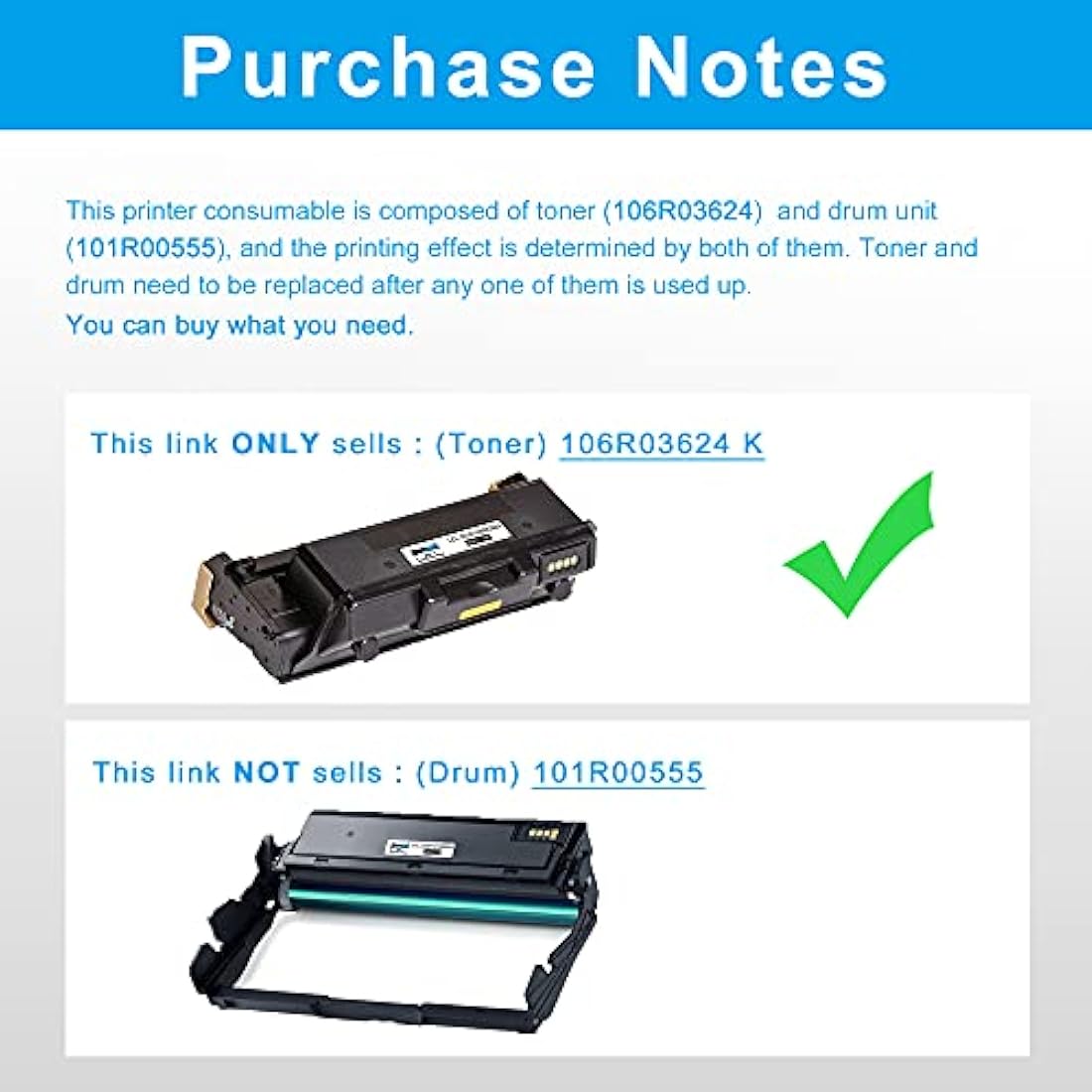 LCL 106R03624 Toner Cartridge Replacement for Xerox 106R03624 15000 Pages for Xerox WorkCentre 3335 3345 3335DNi 3345DNi Phaser 3330 3345VDNi 3330DNi (1 Black)