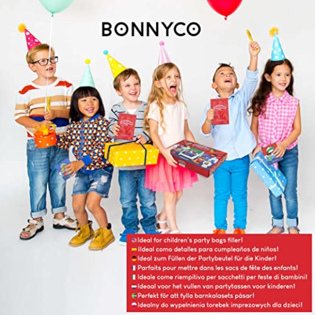 BONNYCO Invisible Ink Pen and Notebook, Pack 16 Superhero Superhero Party Bags Fillers, Pinata Toys | Birthday Decorations | Stocking Fillers for Kids Birthday | School Prizes, Gifts for Children
