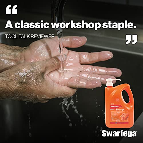 GENERIC Swarfega Orange Hand Wash, Solvent-Free Heavy Duty Hand Cleaner with Natural Scrub and Moisturisers, Gentle on Skin 4L Cartridge