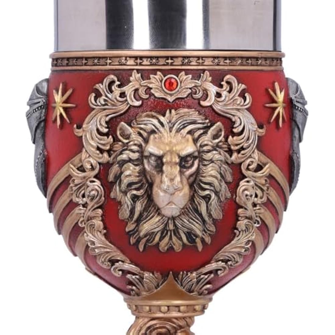 Nemesis Now Harry Potter Gryffindor Hogwarts House Collectible Goblet, Resin, Red Gold, 1 Count (Pack of 1) 200 ml