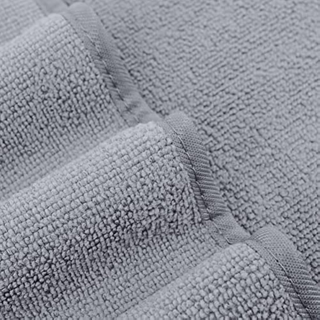 POLYTE Quick Dry Lint Free Microfibre Bath Towel, 76 x 145 cm, Pack of 4 (Grey)