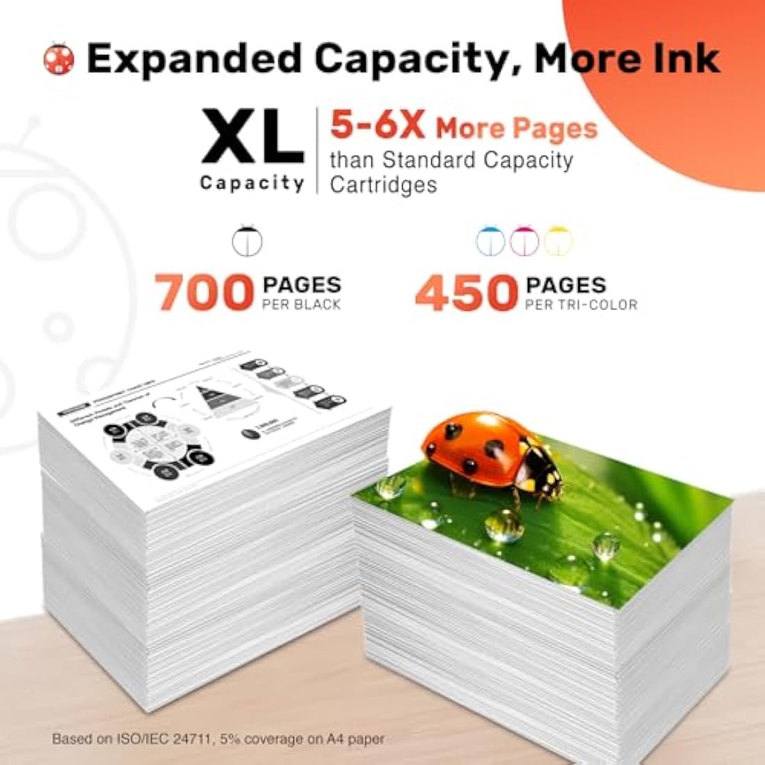 COCCINK 65XL for HP Deskjet 3755 Ink Cartridges, HP DeskJet 3700 3752 3772 2600 2622 2624 2636 2652 2655 Envy 5052 5012 5055 5000 Printer Remanufactured, 1 Black 1 Color Combo Pack