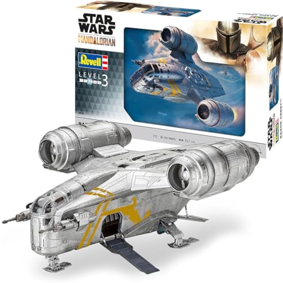 Revell 06781 Star Wars: The Mandalorian Razor Crest™ (Din Djarin) 1:72 Scale Unbuilt/Unpainted Plastic Model Kit