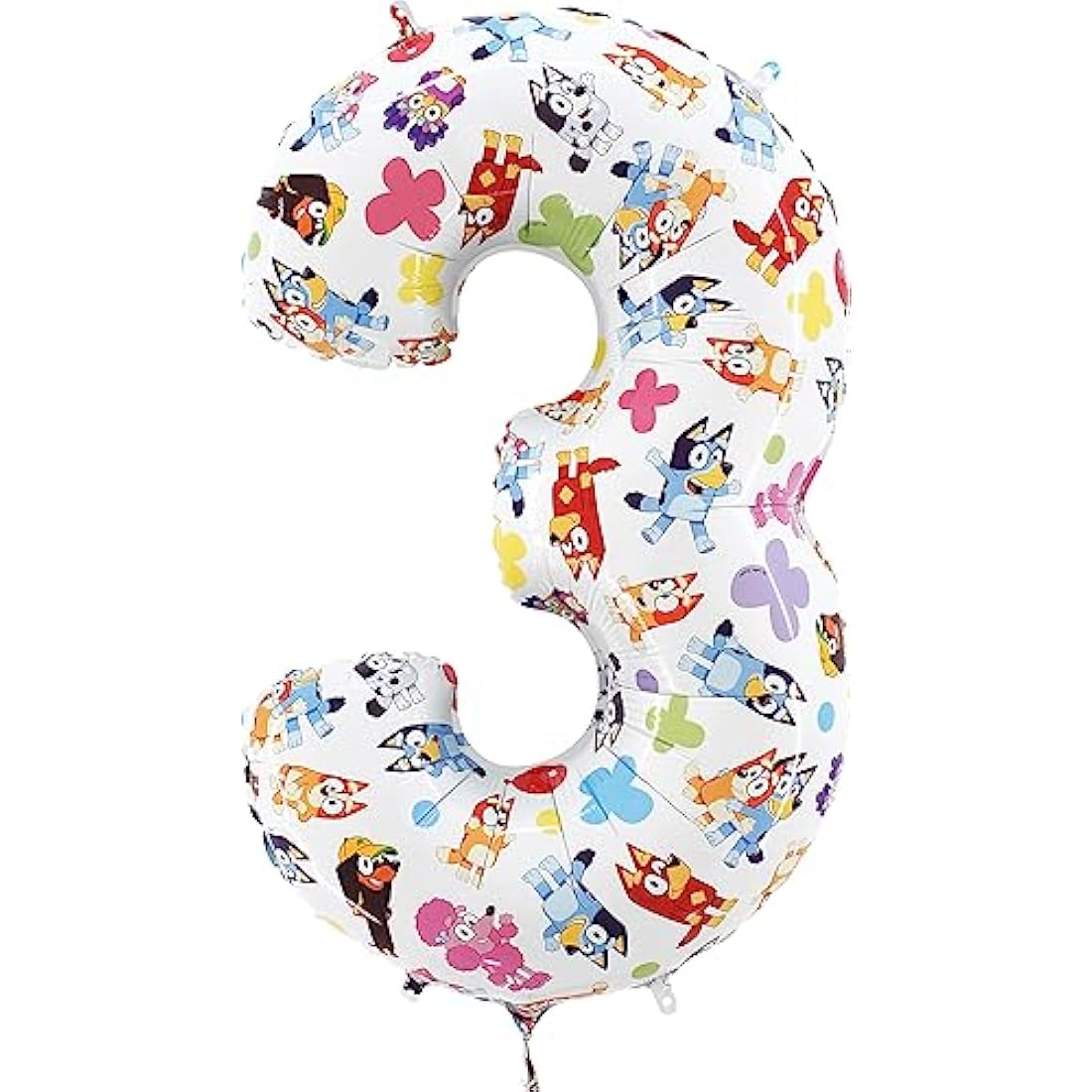Toyland® 26 Inch Bluey & Bingo Number Foil Balloon - Kids Party Balloons - Number 1-6 Available