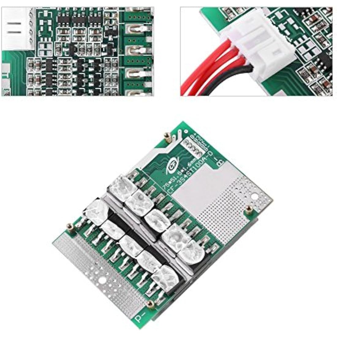 BMS PCB Protection Board, Lithium Battery Protection Board 3S 11.1V/12V/12.6V 50A Balance Li-ion 18650 Battery BMS PCB Protection Board With Balance