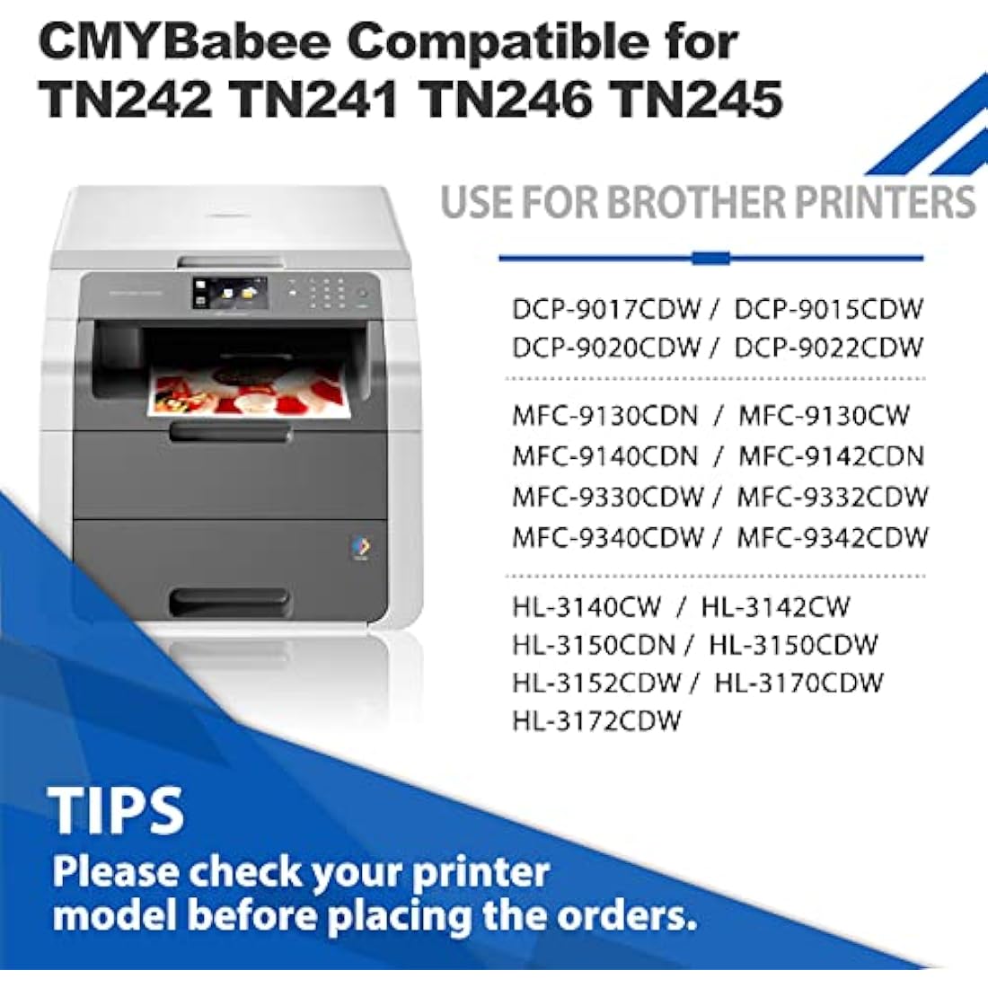 CMYBabee Remanufactured Toner cartridge TN241 TN245 for Brother DCP 9020CDW Toner DCP9015CDW HL3140CW HL3150CDW HL3170CDW HL3142CW HL3152CDW MFC9140CDN MFC9130CW MFC9340CDW MFC9330CDW (4 Pack)
