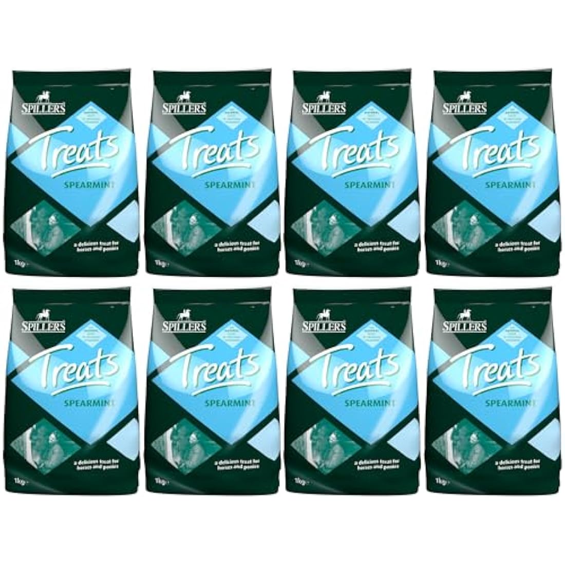 SPILLERS Spearmint Treats (1KG) x 8 (bulk buy) - For Horses