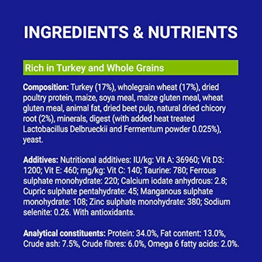 Purina ONE Indoor Dry Cat Food Turkey & Wholegrain 3kg