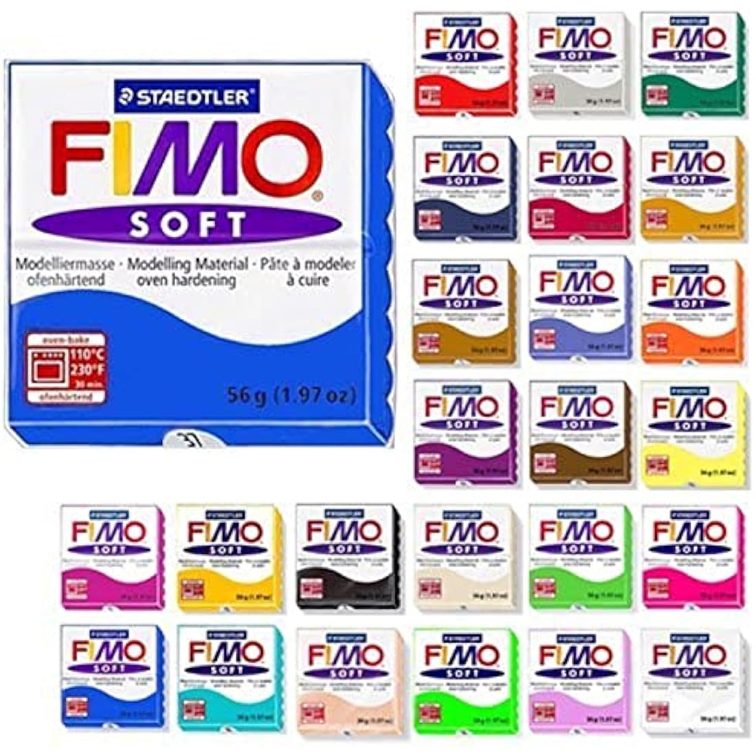 Steadtler Fimo Soft Starter Pack 12 x 57 g Multicolour Blocks