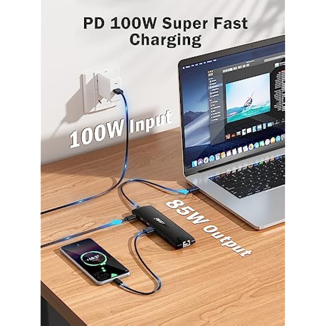 Docking Station USB C/A 10 Gbps 3*Display 13 in 1, 2025 Upgrade Lemorele USB Hub 2 x 4K HDMI, Gigabit Ethernet, 4 x USB 3.0/2.0, VGA, Type-C 3.1, PD 100W, Audio, SD/TF for Windows, MacBook
