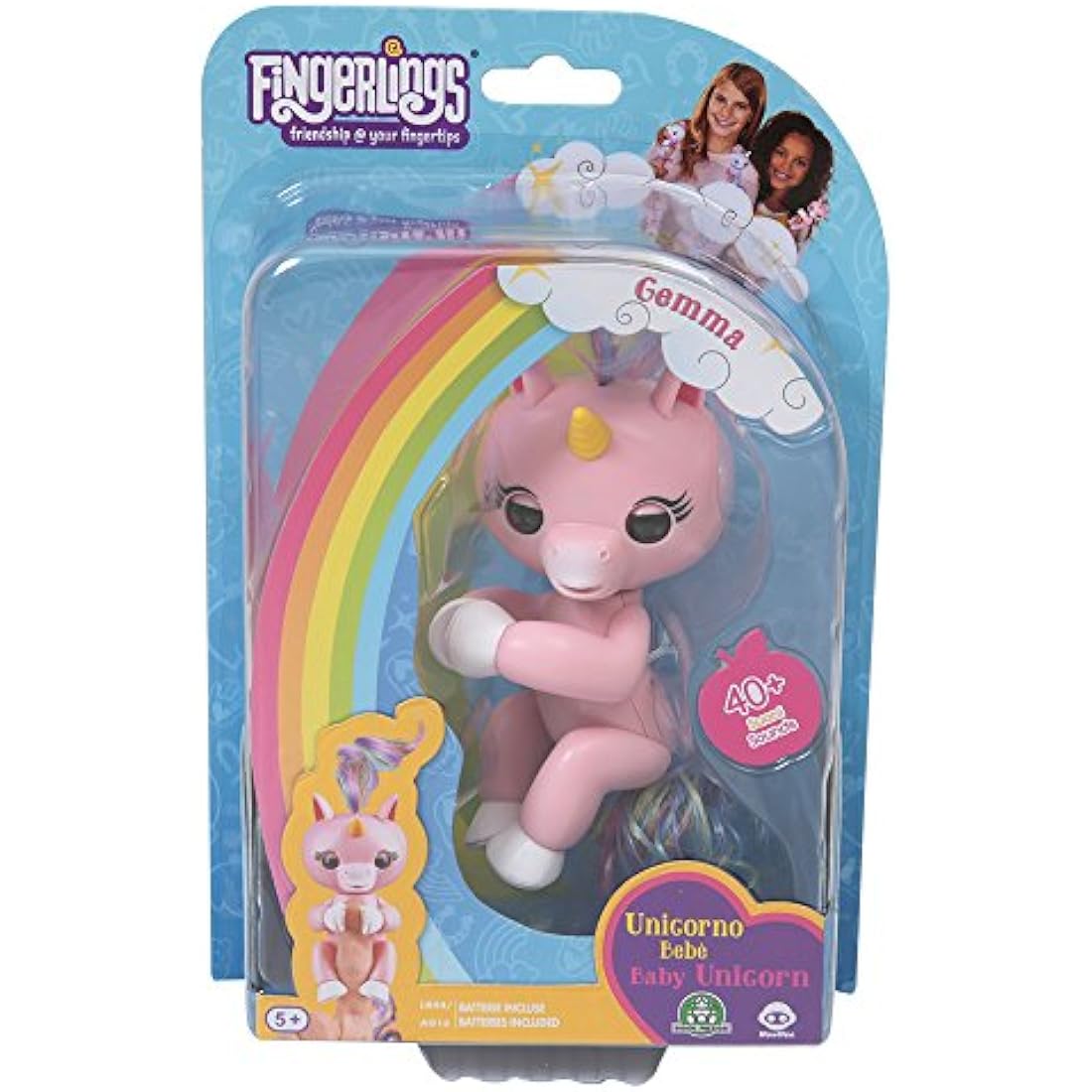 Giochi Preziosi Wowwee Fingerlings Unicorn Gigi, Gemma, Alika, Assorted Patterns