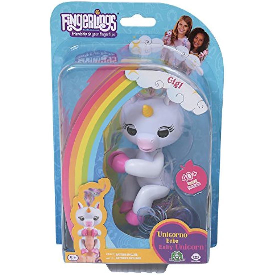 Giochi Preziosi Wowwee Fingerlings Unicorn Gigi, Gemma, Alika, Assorted Patterns