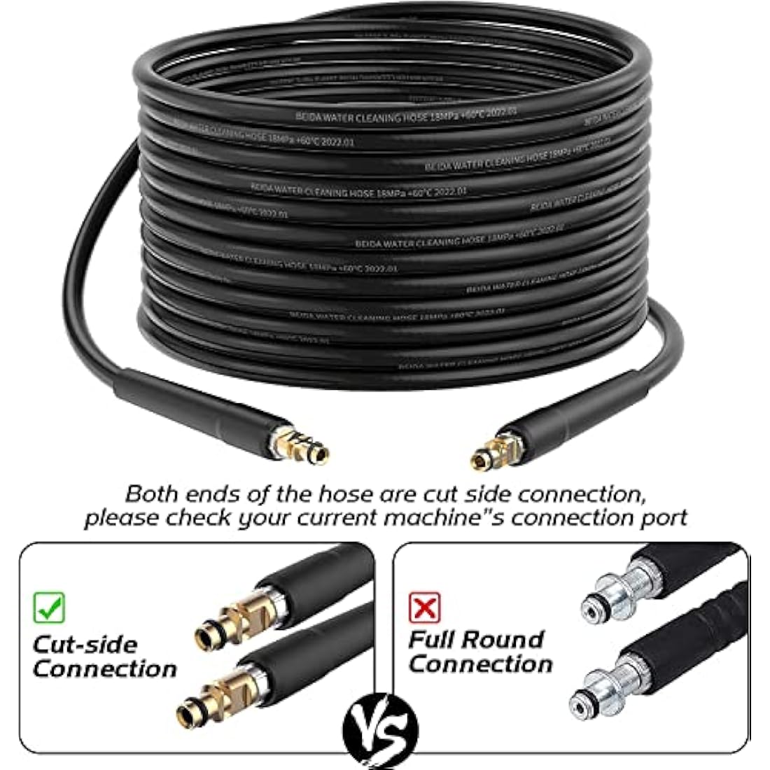 Stone Banks 15m Pressure Washer Hose for Karcher Quick Connect System, High Pressure Washer Replacement Hose for Kärcher K2 K3 K4 K5 K6 K7,Pressure Washer Accessory for Kärcher