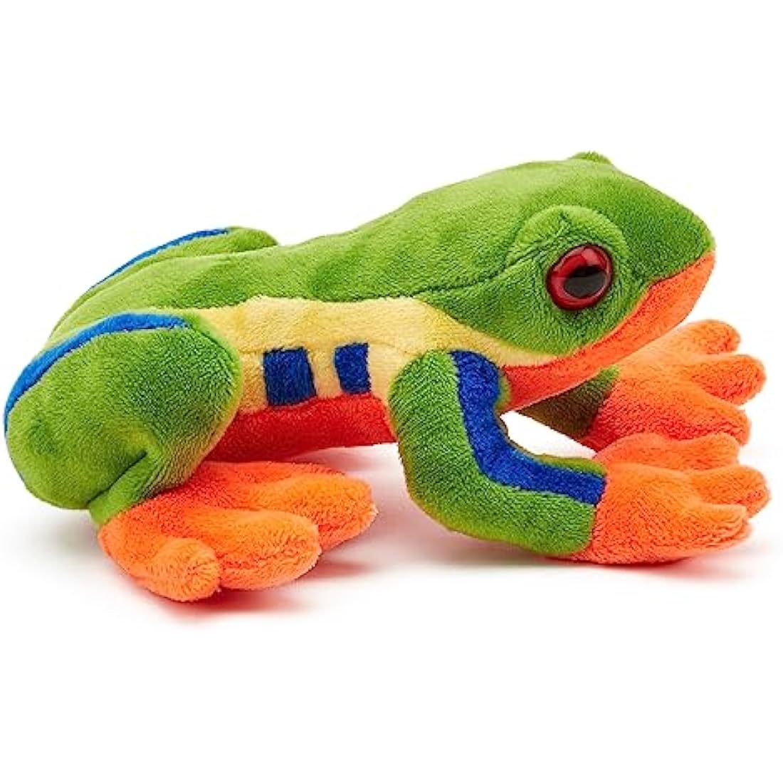 Zappi Co 100% Recycled Plush Tree Frog Toy (15cm Length) Stuffed Soft Cuddly Eco Friendly Animals Collection for Newborns – Lifelike & Realistic