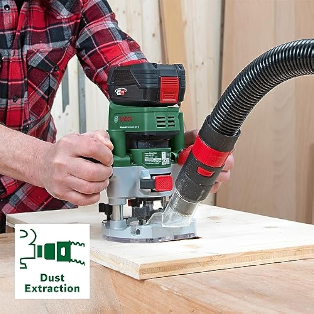 Bosch Router Plunge Base Compatible with AdvancedTrimRouter 18V-8 (for Milling Slots and Pockets)