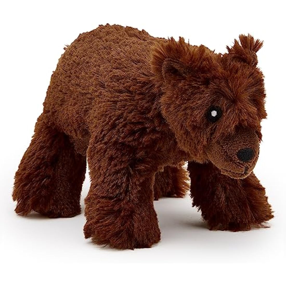 Zappi Co Ultra Soft Grizzly Bear Plush Toy (21cm Length) - 100% Recycled, Eco-Friendly, Newborn Gift, Realistic Lifelike