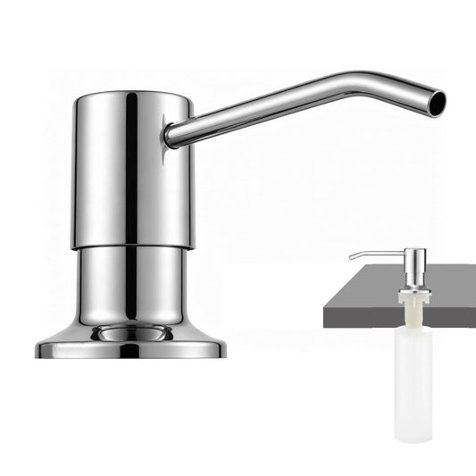 300ml Kitchen Soap Dispenser, Built In Counter Soap Dispenser Refill Countertop Pump Lotion Dispensers For Kitchen Sink(Sliver)