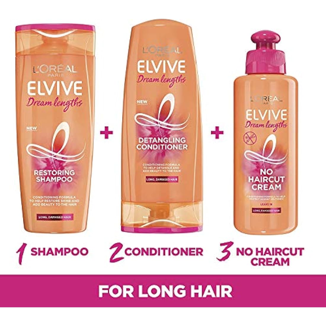 L'Oreal Paris Elvive Dream Lengths Long Hair Keratin Conditioner, 400 ml