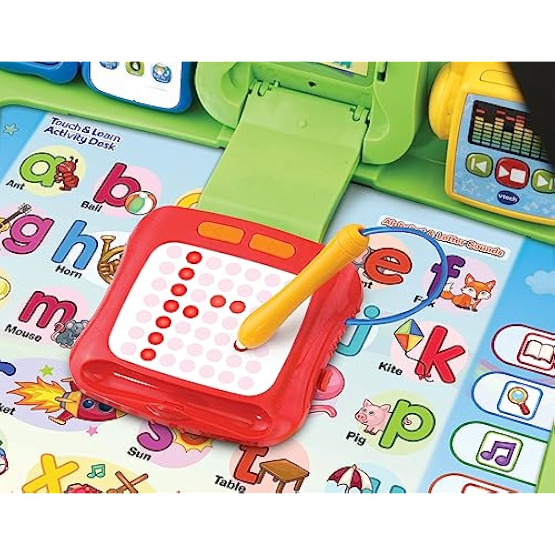 VTech Touch and Learn Activity Table - Musical Kids Desk with Letters, Phonics, Numbers, Music, Shapes, Animals and More - ages 3, 4 & 5 Year Olds, English Version