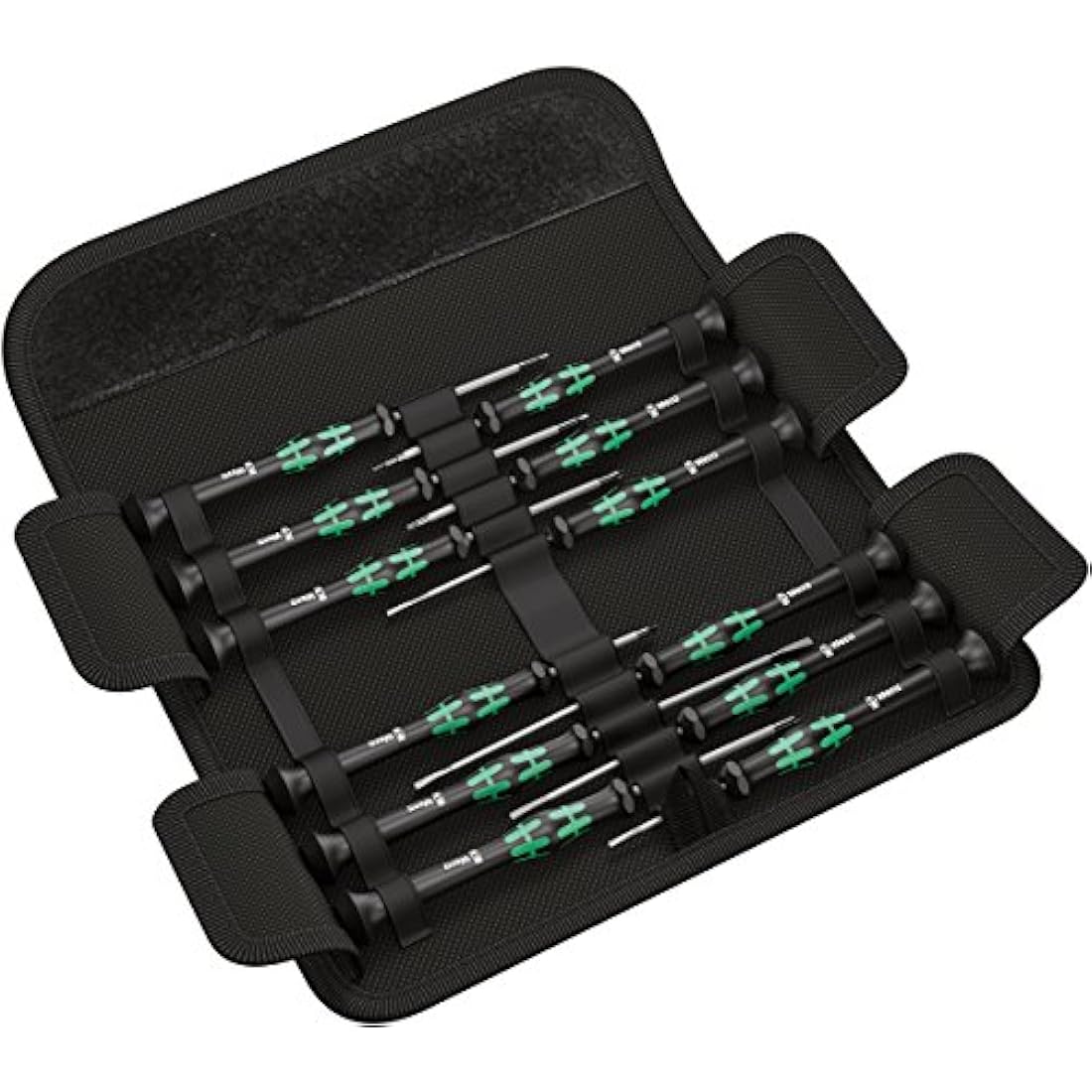 Wera 73675 Kraftform Micro Precision Screwdriver Set, 12 Pieces