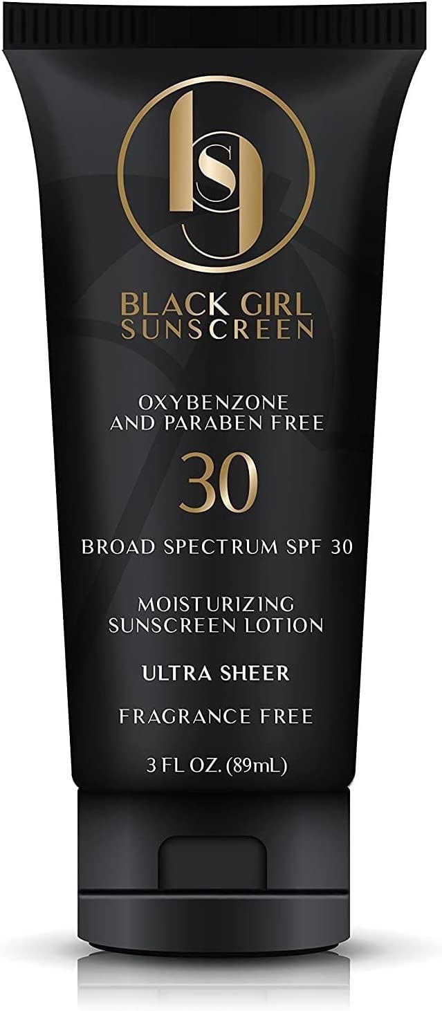 BlackGirlSunscreen SPF 30 Sunscreen - Made by Women of Color with Natural Ingredients and Formulated for People of Color, No Synthetic Fragrance and