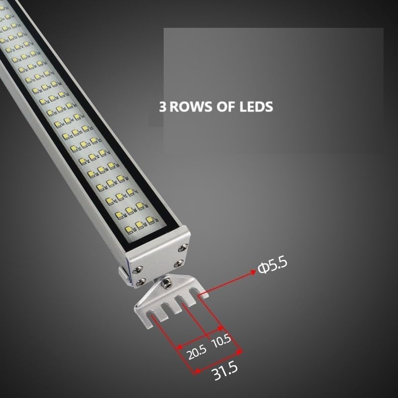 YJELINOA 16W Waterproof LED Work Light 240V CNC Milling Drilling Lathe Machine Lights Workshop Garage Lighting Industrial Light Tube Light IP67 Waterproof Light (16, Watts)