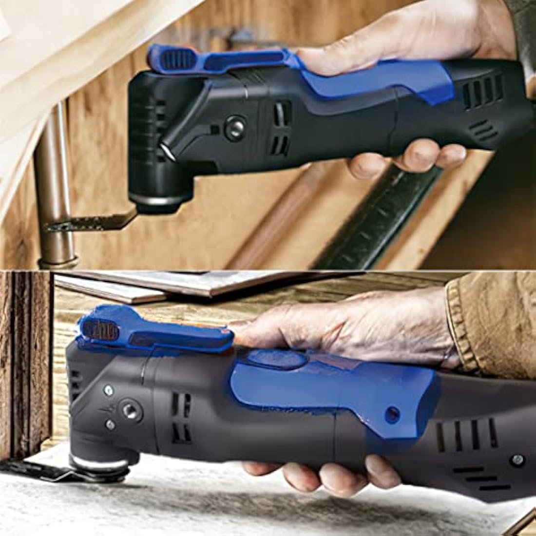 Meff-Mluk 100Pcs Oscillating Tool Blades Professional Universal Oscillating Saw Blades Wood Multitool Blades Compatible with Dewalt, Milwaukee, Makita, Ryobi, Rockwell, Bosch