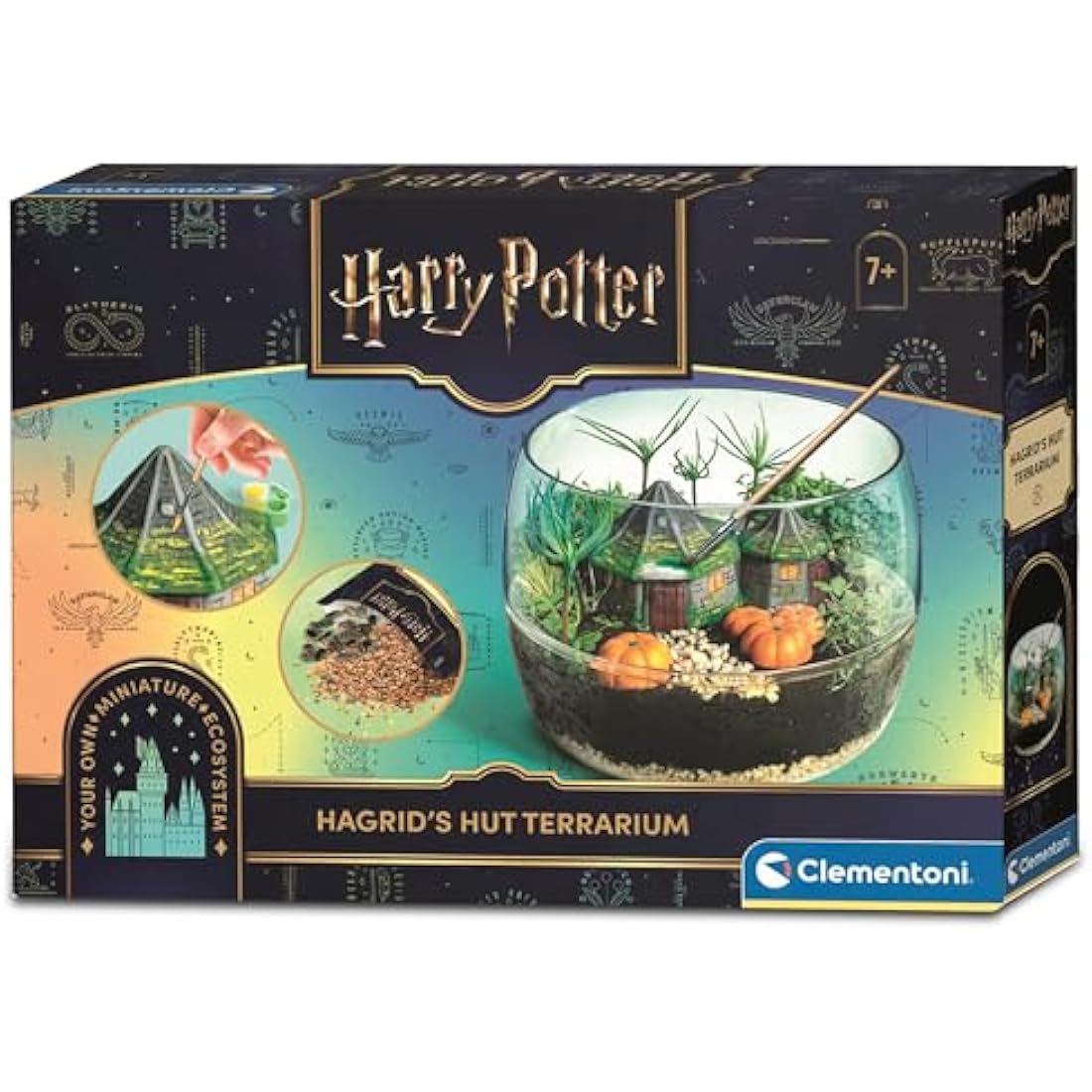 Clementoni- Harry Potter Terrarium Kit: Build Your Magical Greenhouse, Educational Sceintific Toys (7+ Years) - Packaging May Vary