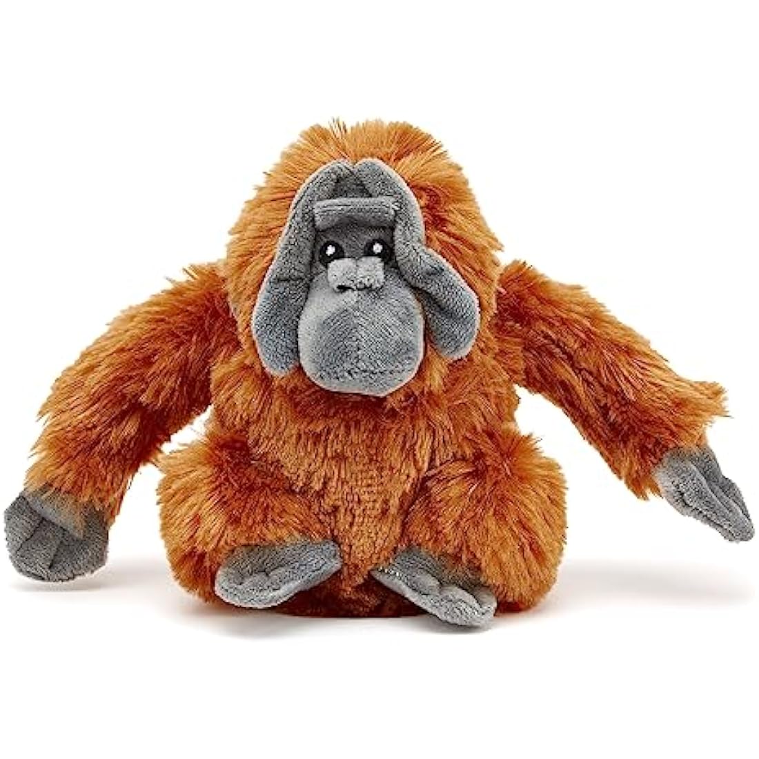 Zappi Co 100% Recycled Plush Orangutan Toy (22cm Width) Stuffed Soft Cuddly Eco Friendly animals Collection For New Born Child First kid
