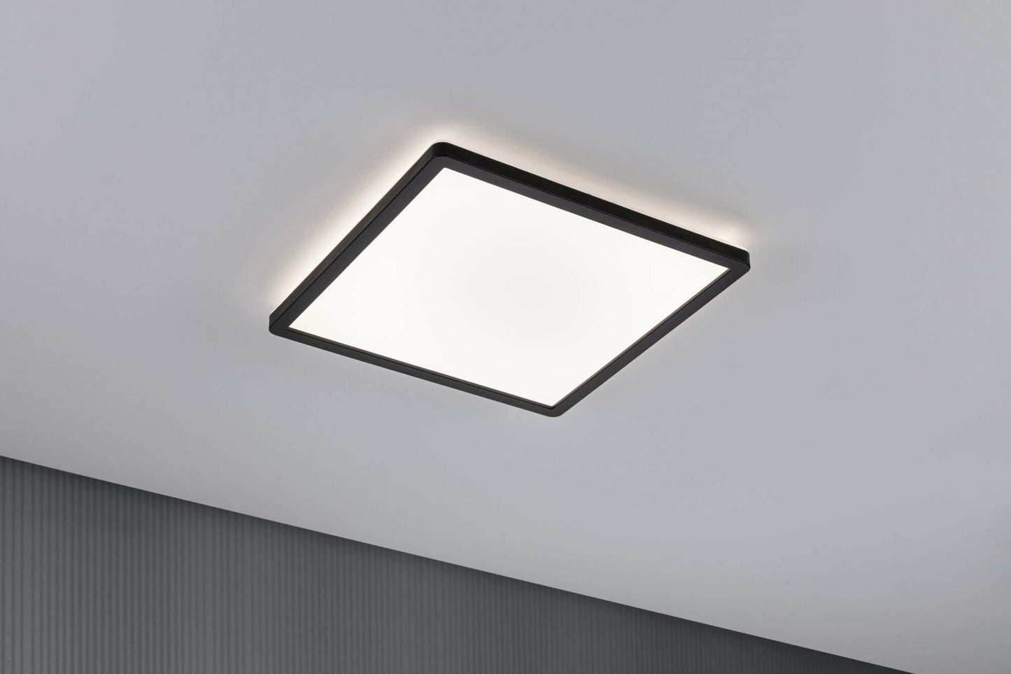 Paulmann Atria Shine 71015 LED Panel 293 x 293 mm Square Including 1 x 16 W Daylight White Black Light Panel Plastic Ceiling Panel 4000 K