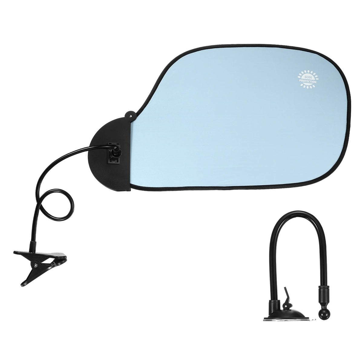 PATIKIL Desk Shade, 22.8" Adjustable Cubicle Shade with Suction Cup and Clip Portable Foldable Cubicle Light Shield for Block Overhead Light Privacy