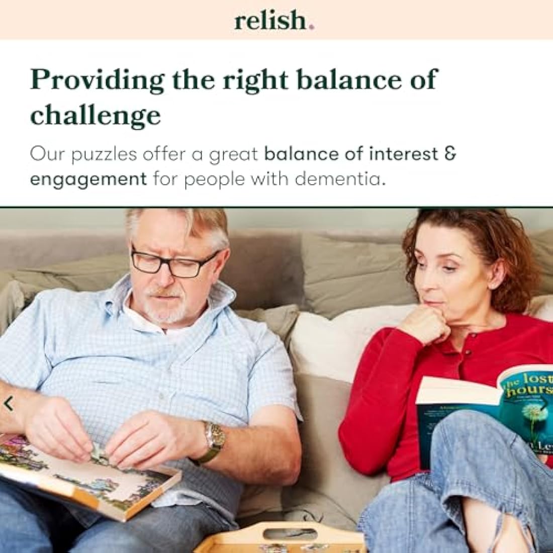 Relish - Dementia Jigsaw Puzzles for Adults, 35 Piece Bathing Birds Puzzle - Activities & Gifts for Elderly People with Alzheimer's