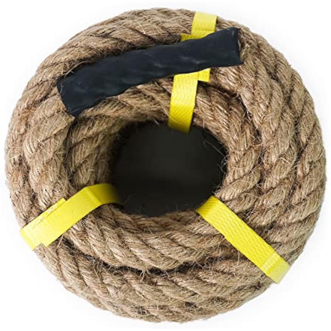 Aoneky Natural Jute Rope 14/16 /20/25 /30/40/ 50MM - Heavy Duty Twisted Hemp Rope for Crafts Nautical, Tug of War Rope, Climbing, Hammock - Garden Decking Rope for Decorate (25mm / 30m)