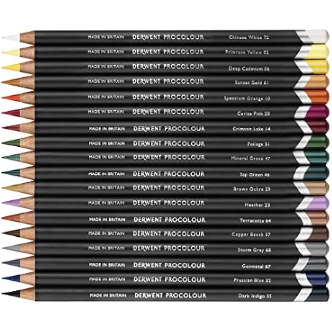 Derwent Procolour Pencils Set Of 24 In Tin, 4mm Round Core, Premium Core Strength, Smooth Texture, Ideal For Fine Art Drawing & Colouring, Professional Quality, 2302506