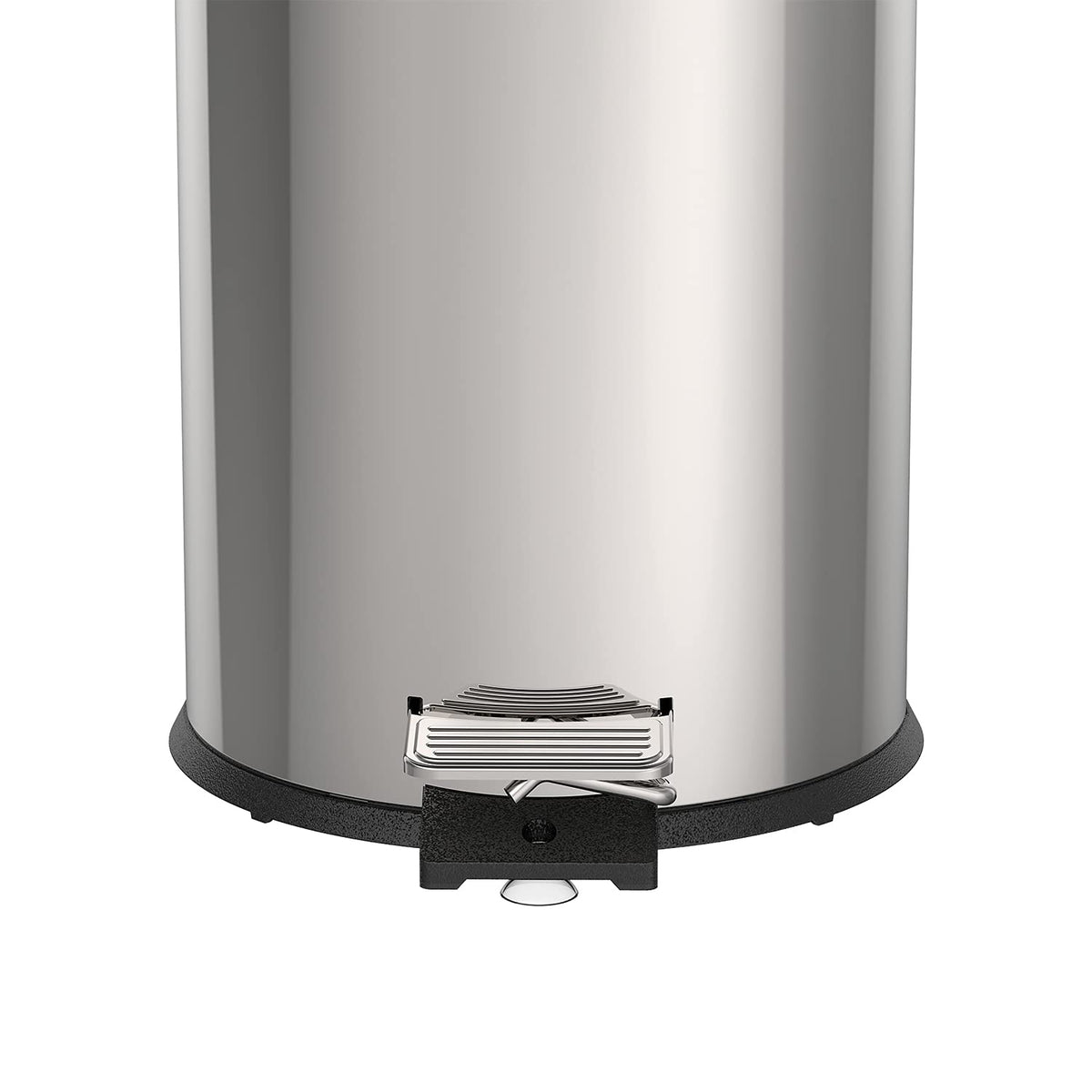 Tramontina 12 Litre Kitchen Indoor Outdoor Rubbish and Waste Bin with Pedal, Metal Stainless Steel, 25.5 cm Diameter x 40 cm Height, 94538112
