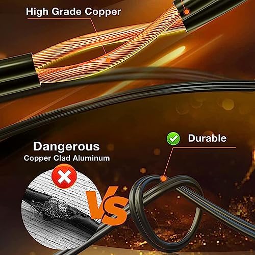 Festoon Lights Outdoor 30M/100 FT Garden String Festoon Lights IP65 with 32 LED 2700K Bulbs Outdoor String Lights Mains for Indoor Outside Patio Pergola Decor, 4M Extension Cable Built-in