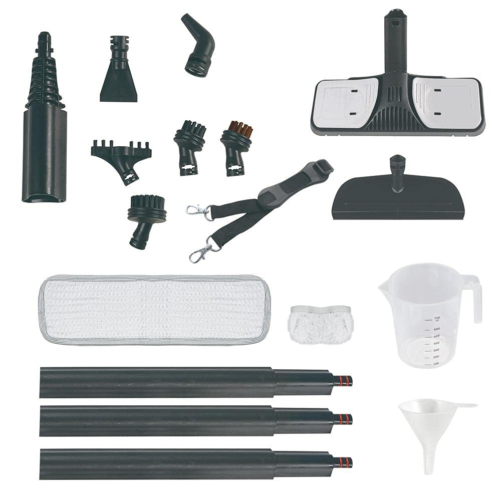 Polti Vaporetto Go Steam Cleaner, 3.5 Bar, 0.75 L Tank, 14 Accessories