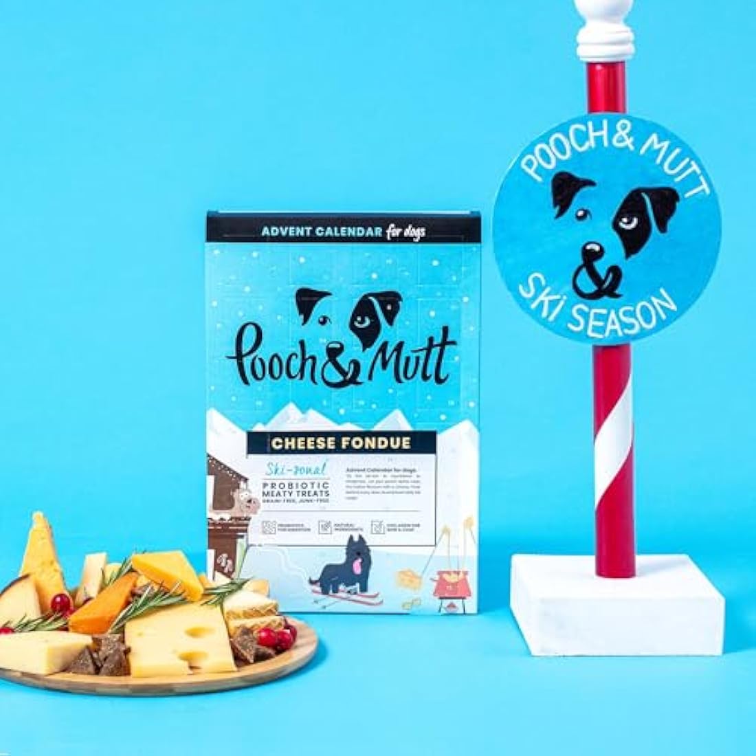 Pooch & Mutt - Christmas Advent Calendar for Dogs, with Natural Ingredients and Low Calories Christmas Calendar