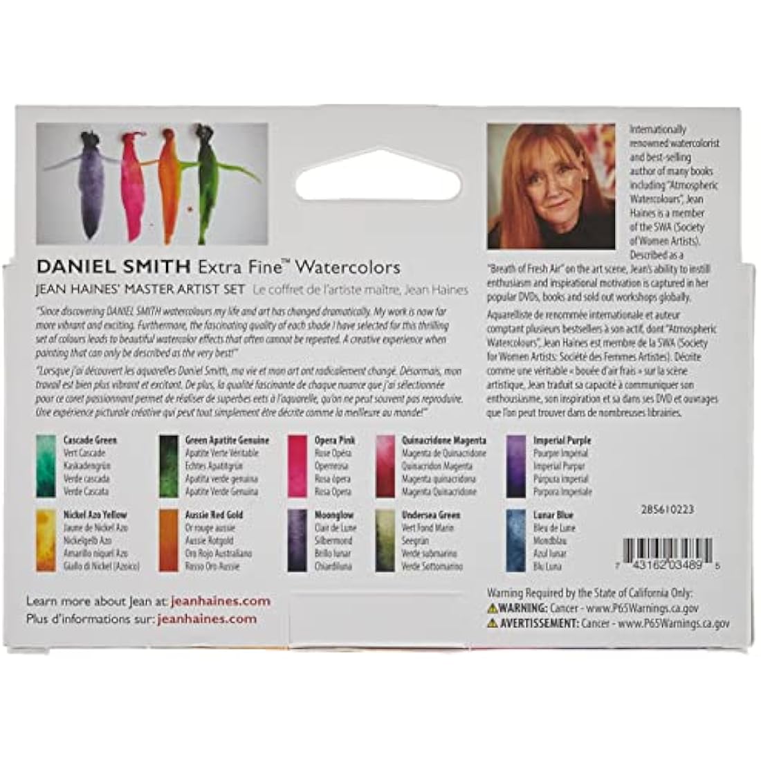 Daniel Smith 50 x 5ml Watercolour Tubes - 10 Colours - 5ml Tubes